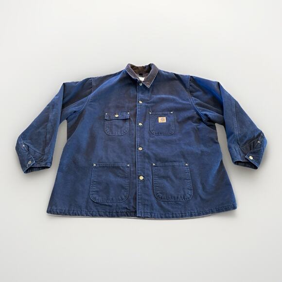 Carhartt Other - Vintage Carhartt Mens Blue Blanket Lined Canvas WorkWear Jacket Size 3XL C02 MDT